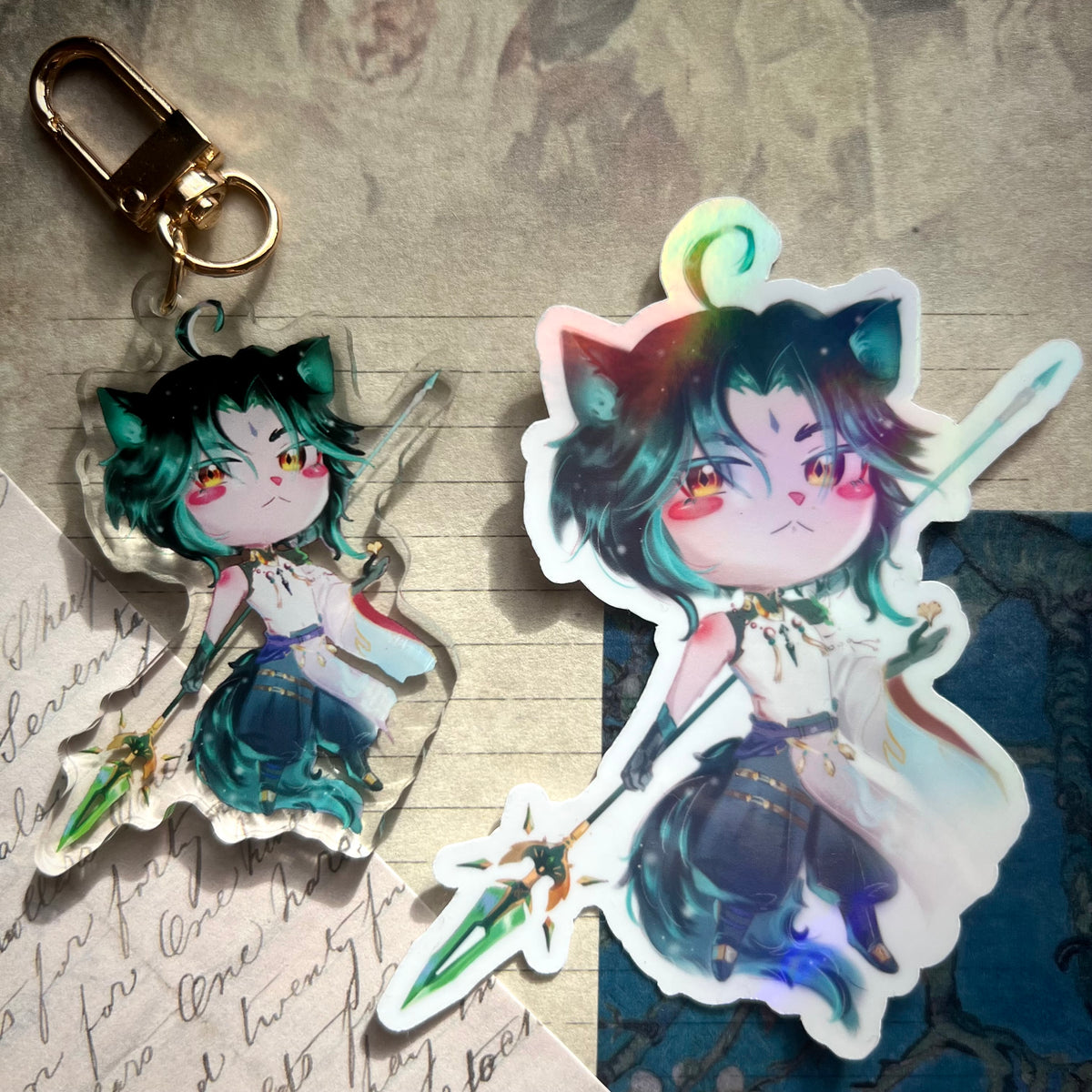 Xiao keychain/sticker